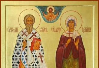 Svätí mučeníci Cyprián a Ustinya